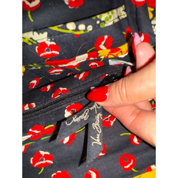 Vintage Vera Bradley Floral Carpet Bag Purse Kisslock Closure Boho Preppy Classy - Picture 7 of 8